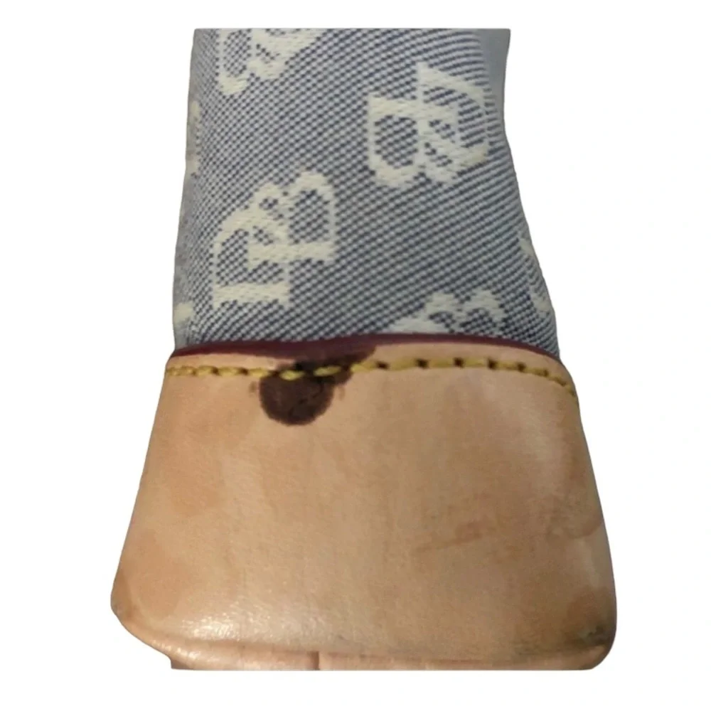Dooney & Bourke blue Denim  zip top make up bag